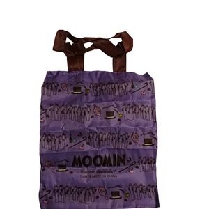 One Moomin purple shopping reusable tote bag